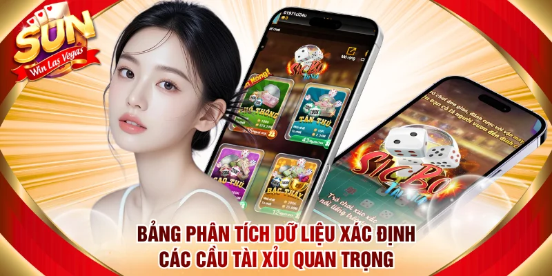 Bảng phân tích dữ liệu xác định các cầu tài xỉu quan trọng